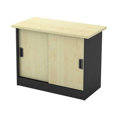 Ντουλάπι Πλαϊνό Οξιά/ Σκούρο Γκρι 90x45x70cm Ντουλ