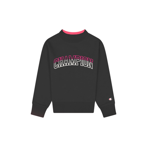 Champion Girl Crewneck Sweatshirt (404808)-BLACK