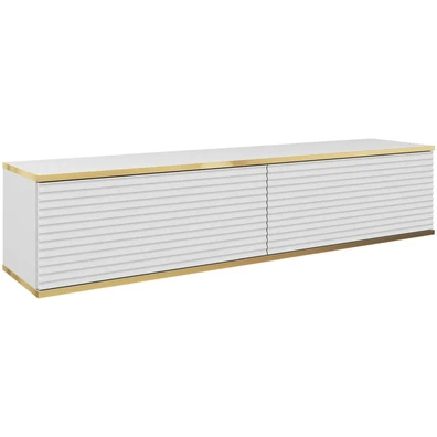 Κρεμαστό Έπιπλο Τηλεόρασης ORO_MDF Λευκό 135x30x32