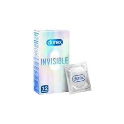 Durex Invisible Extra Sensitive Προφυλακτικά Εξαιρετικά Λεπτά 12 τεμάχια