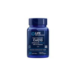 Life Extension Super Absorbable CoQ10 100mg Antioxidant Supplement For Heart Health 60 Softgels