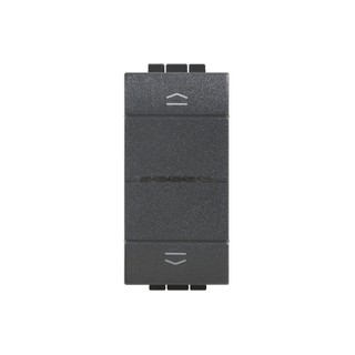Livinglight Switch for Blinds 1 Module Graphite L4