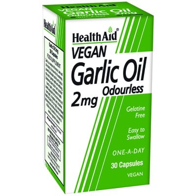 Health Aid Garlic Oil 2mg 30 Φυτικές Κάψουλες