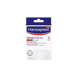 Hansaplast Sensitive XL Sterile 6x7cm Αποστειρωμένα Επιθέματα 5 τεμάχια