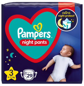 Pampers Night Pants Μέγεθος Νο3 (6kg-11kg) - (29 Π