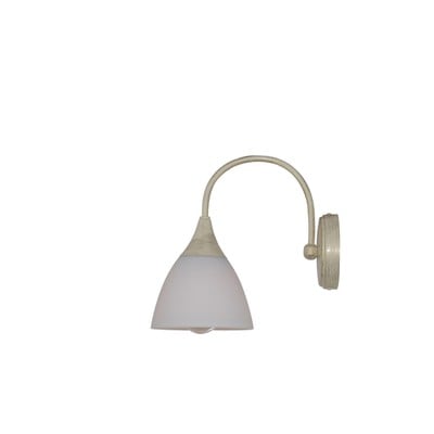 Wall Lamp 1012-1W Kup Metal Beige-Gold Patina Opal