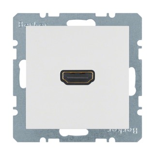 Berker B.3 HDMI Socket 90° Pure White 3315438989