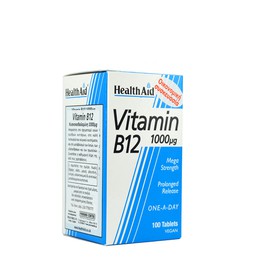 Health Aid Vitamin B12, 1000mg 100Tabs
