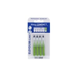 Elgydium Clinic Mono Compact 1.1mm Interdental Brushes Green 4 pieces