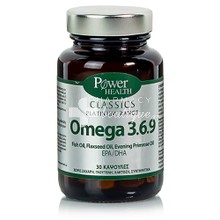 Power Health Platinum Omega 3-6-9 - Καρδιά Κυκλοφορικό, 30caps