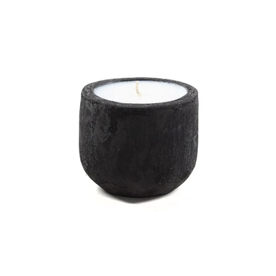 Κεραμικό Κηροπήγιο Mingi Black Spot Gray Large (15