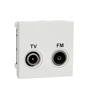New Unica Πρίζα Τερματική TV/RD Λευκό NU345218