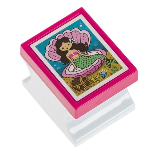 Stamp me designe sirene dhe boje me ngjyre