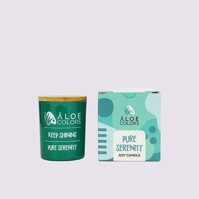 ALOE COLORS Soy Candle Pure Serenity Αρωματικό Κερί Σόγιας Σε Βάζο 150g