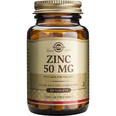 Solgar Zinc Gluconate 50mg 100tabs