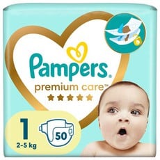 Pampers Premium Care Πάνες Μέγεθος 1 (2kg-5kg) 50τ