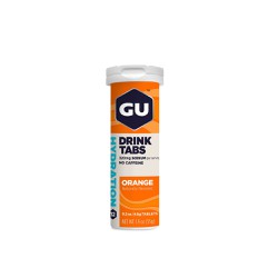 GU Hydration Drink Tabs 320mg Sodium Per Serving No Caffeine Orange Ηλεκτρολύτες Με Γεύση Πορτοκάλι 12 Αναβράζουσες Ταμπλέτες 