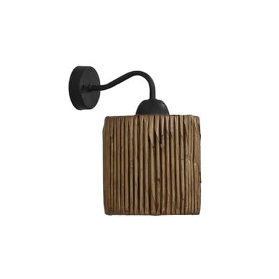 Outdoor Wall Light Kyoto With Metallic Base And Ba