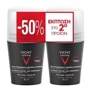 VICHY Homme deo roll-on 72h διπλό πακέτο