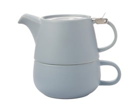 Maxwell & Williams Φλιτζάνι με Τσαγιέρα Tea For One Γαλάζιο Tint 450ml