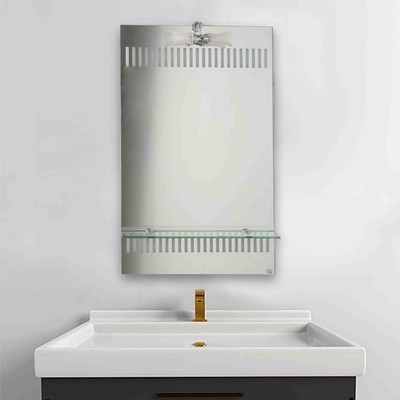 Καθρέπτης μπάνιου τοίχου 55x80 με φωτιστικό κι ετα