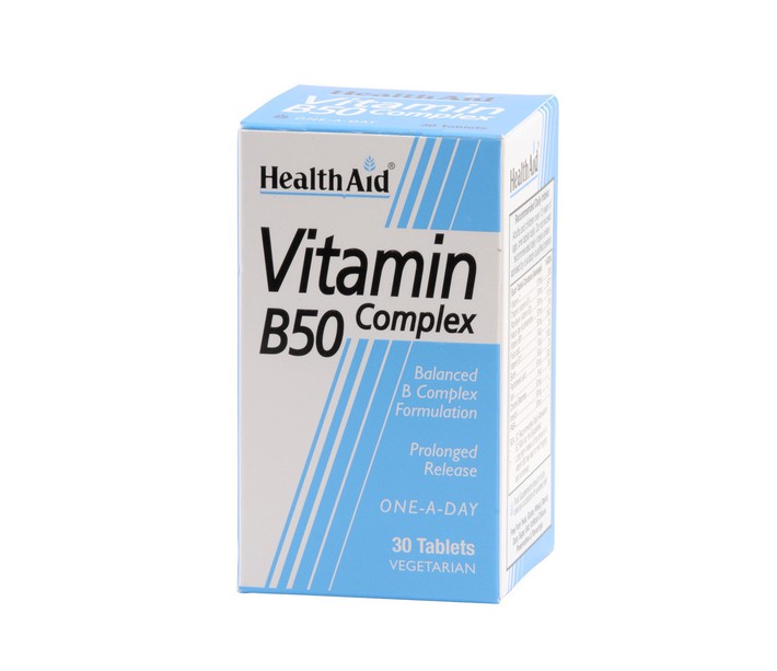 HEALTH AID VITAMIN-B50 COMPLEX 30TABL