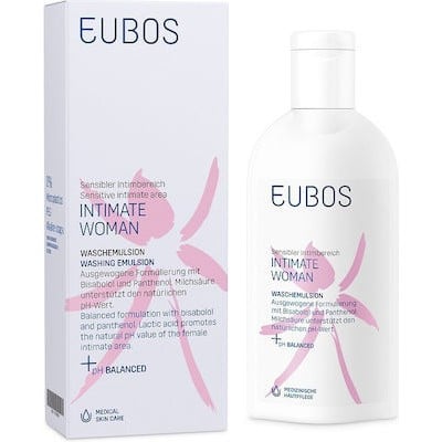 EUBOS Intimate Woman Washing Emulsion Υγρό Καθαρισμού Για Την Ευαίσθητη Περιοχή 200ml