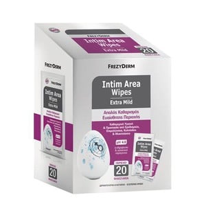 FREZYDERM Intim area wipes extra mild 20 φακελάκια