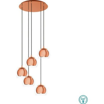 Pendant Light Rocamar Brass Colour With Transparen