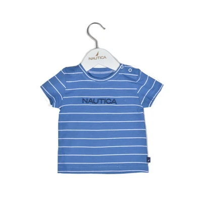 Nautica Des.11 t-Shirt  Jersey Organic Μπλε Ριγέ 8