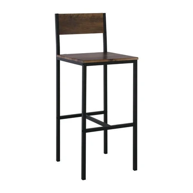 Metal Stool Bar Antique Brown 39x42x75/103cm ZWW S