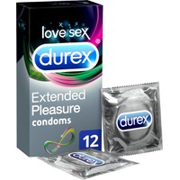 Durex Extended Pleasure 12τμχ - Προφυλακτικά Με Επιβραδυντικό Τζελ Για Απόλαυση Παρατεταμένης Διάρκειας