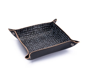 Εrechtheion Ιnscription valet tray  - large black