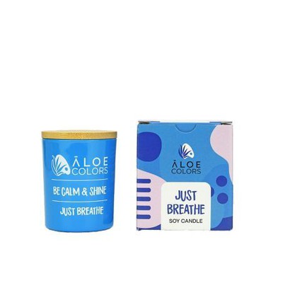 ALOE COLORS Soy Candle Just Breathe Αρωματικό Κερί Σόγιας 150g