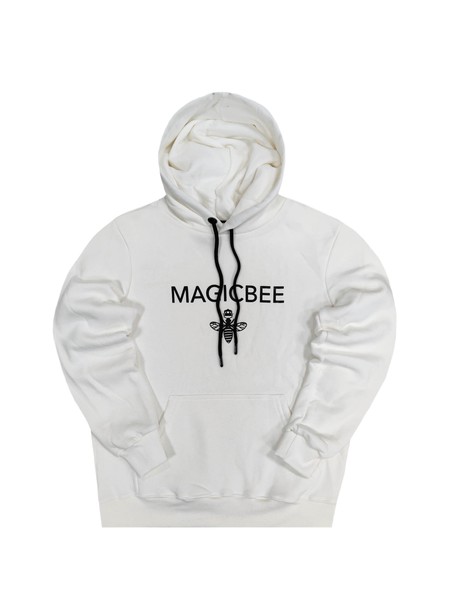 Magicbee classic logo hoodie - off white