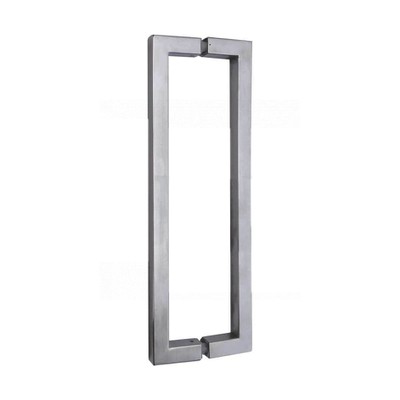 Stainless handle for glass door