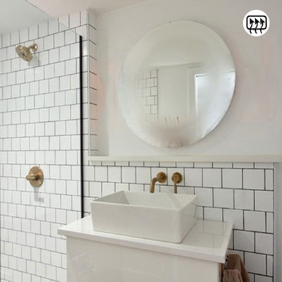 Καθρέπτης μπάνιου τοίχου στρογγυλός Φ60/Φ70/Φ80/Φ9