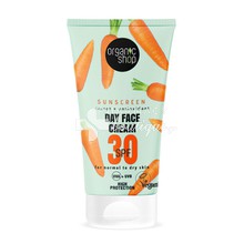Organic Shop Sunscreen Day Face Cream SPF30 for Normal to Dry Skin - Αντηλιακή Κρέμα Προσώπου με Καρότο, 50ml