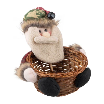 Διακοσμητικό Καλάθι Santa Klaus