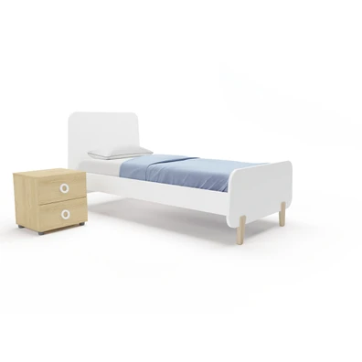Wooden Single Bed for mattress 90x200 Alfa Set Var