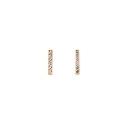 Medisei Dalee 5412 Earrings Silver Gold Plated Crystals 2 pieces