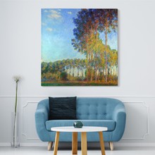 Monet   poplars on the banks of the river epte