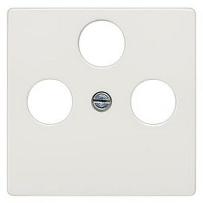 Delta I-System Cover Plate Tv/Rf/Sat Titanium Whit