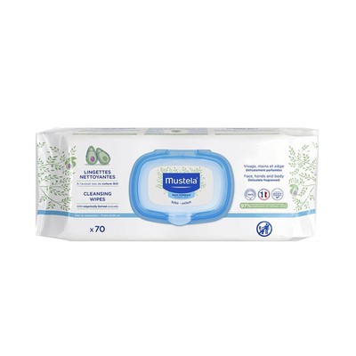 MUSTELA 70 DERMO SOOTHING WIPES DEL. FRAGR.NEW