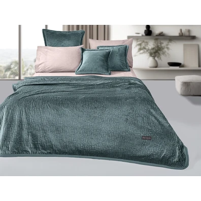 Σετ 2τμχ Κουβέρτα Bolzano Emerald 220x240 guy Laro