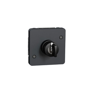 Mureva Styl Switch 3 Gangs with Key Anthracite MUR