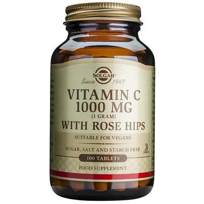 Solgar Vitamin C With Rose Hips 1000mg  Συμπλήρωμα