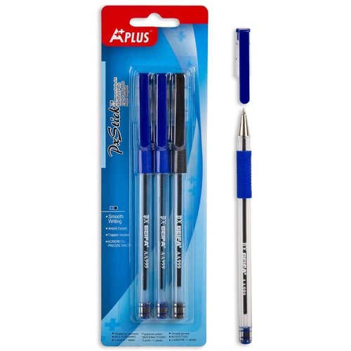 Stilolapsa Me Ngjyra Blu & I Zi 3 Copë
