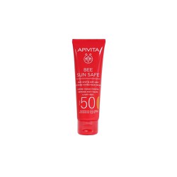 Apivita Bee Sun Safe Anti Spot & Anti Age Defense Tinted Face Cream SPF50 Gold Αντηλιακή Κρέμα Προσώπου Κατά Των Πανάδων & Των Ρυτίδων 50ml