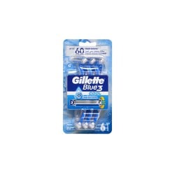 Gillette Blue 3 Plus Cool Disposable Razors 6 pieces